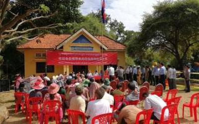 中國援建柬埔寨鄉(xiāng)村供水項目一期工程建成