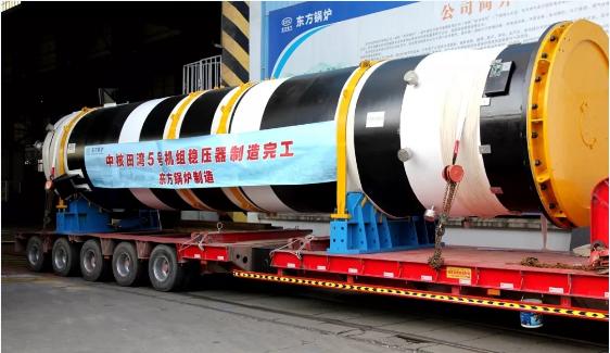 中核田灣5號(hào)核電機(jī)組穩(wěn)壓器制造完成