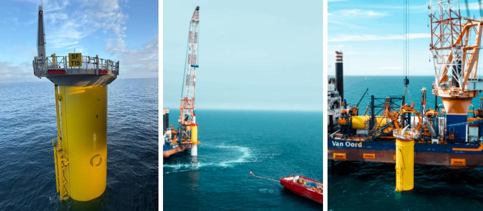 RWE索非亞海上風(fēng)電場單樁基礎(chǔ)安裝完成