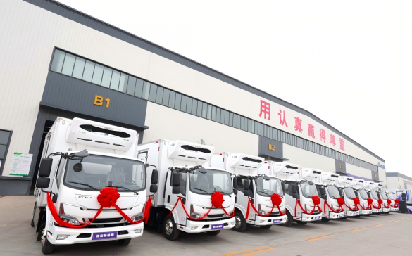 河南濮陽交付150臺氫燃料電池冷藏車投入運營